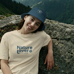 Camiseta Amante da Natureza Estadia de Acampamento na Monta