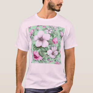 Camiseta Amante da Natureza Jardim Cor Pastel Flor Floral