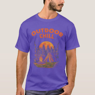 Camiseta Amante da natureza super tranquila que acampa Camp