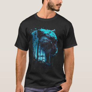 Camiseta Amante da Pantera Grande Felino Pantera