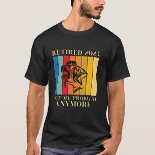 Camiseta Amante da Pesca Aposentado 2025 Não é Mais Meu Pro