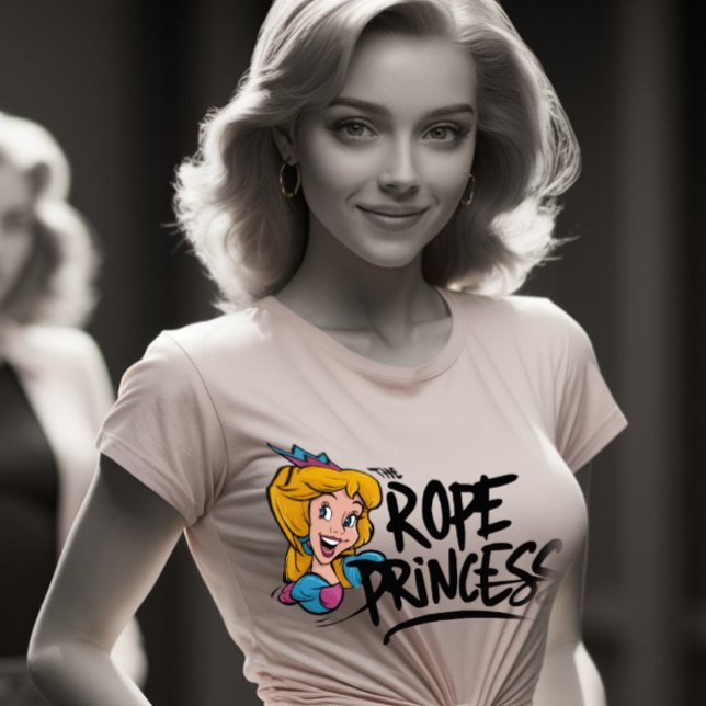 Camiseta Amante da princesa de corda shibari (rope princess shibari lover model gift)