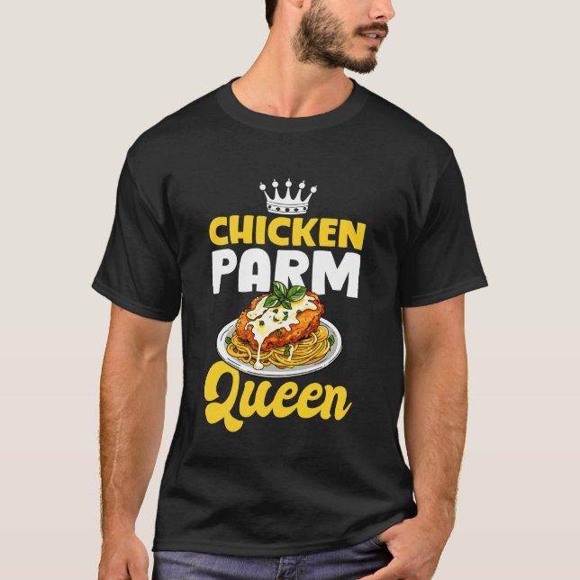 Camiseta Amante da Rainha do Frango Parm (Frente)