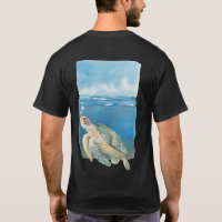 Amante da Vida Marinha Tartaruga Marinha Arte em A