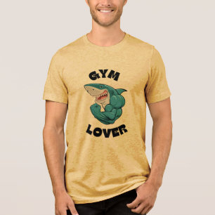 Camiseta Amante de Academia de Tubarão