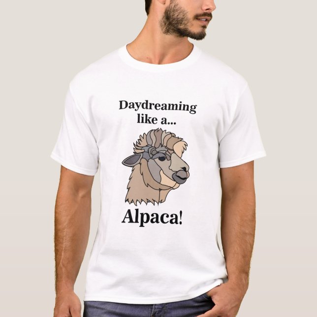 Camiseta Amante de Alpaca e Llama Engraçado (Frente)