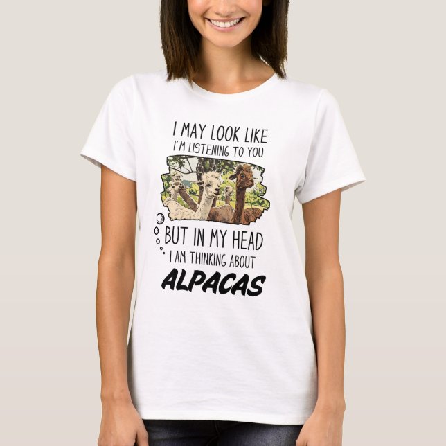Camiseta Amante de Alpaca Engraçado (Frente)
