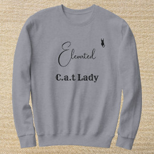 Camiseta Amante de Animais Cinza e Preto Gato Mãe Personali