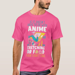 Camiseta Amante de Anime Leitor de Mangá Comedor de Ramen D