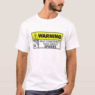 Camiseta amante de aranha engraçado