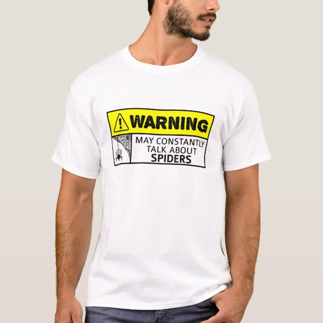 Camiseta amante de aranha engraçado (Frente)