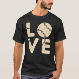 Camiseta Amante de Beisebol Fã de Esportes Vintage