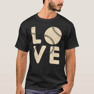Camiseta Amante de Beisebol Fã de Esportes Vintage