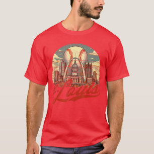 Camiseta Amante de beisebol retrô de St Louis encontrado no