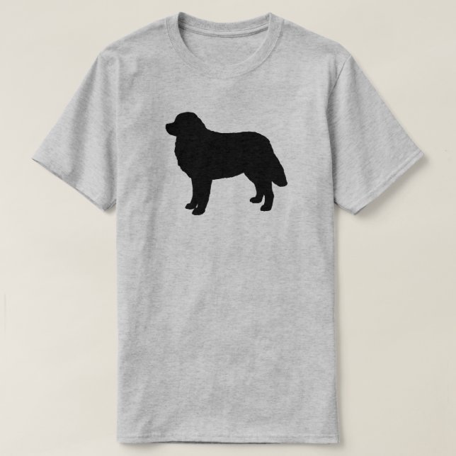 Camiseta Amante de Berner da silhueta do cão de montanha de (Frente do Design)