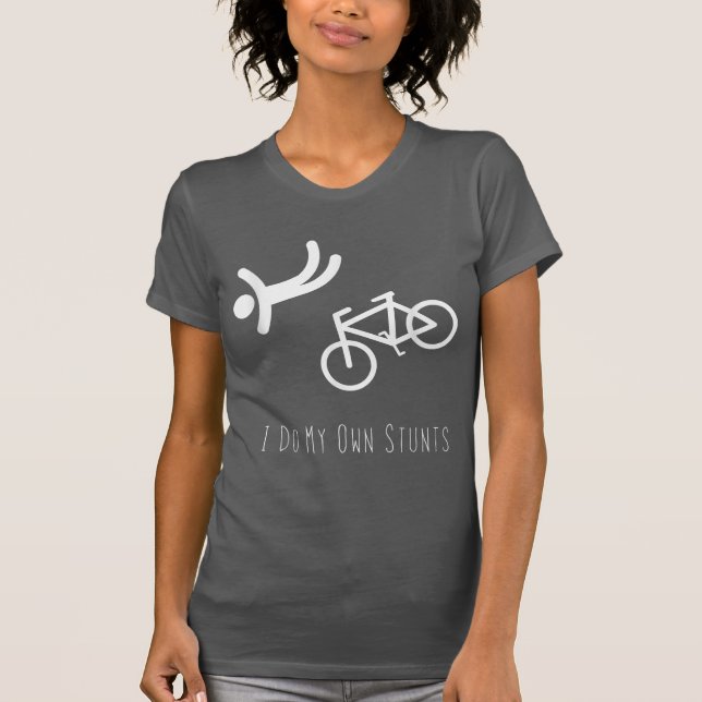 Camiseta amante de bicicleta - eu faço meu próprio presente (Frente)