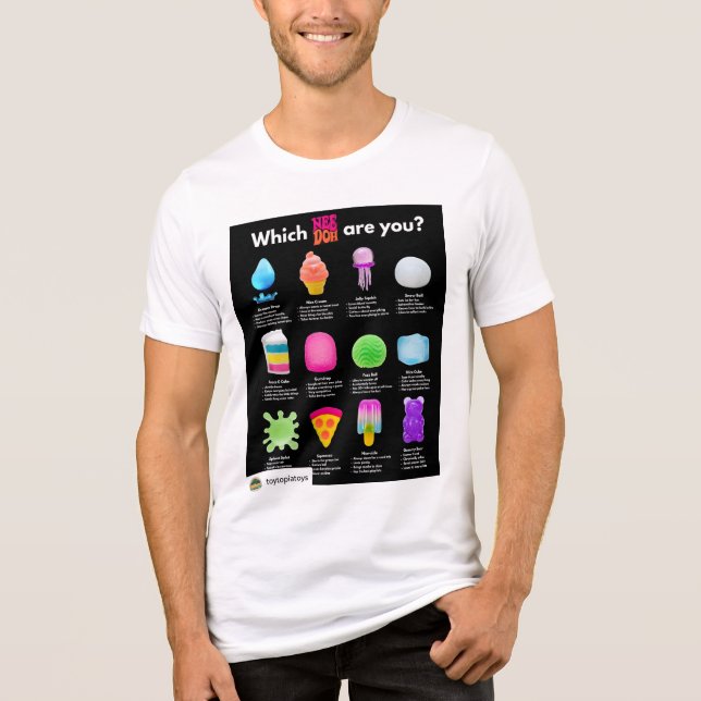 Camiseta Amante de Brinquedos Macios (NeeDoh) (Frente)