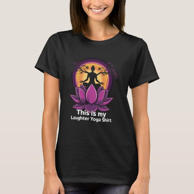 Camiseta Amante de Buda Meditação Risonha Risada Engraçada  (Frente)