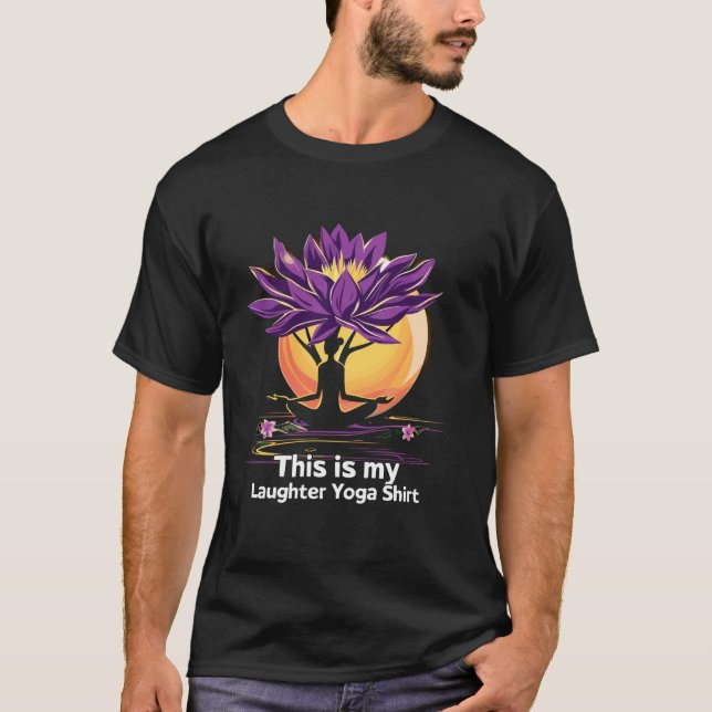 Camiseta Amante de Buda Meditação Risonha Risada Engraçada  (Frente)