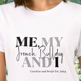 Camiseta Amante de Bulldog Francês Nome Estabelecido Divert