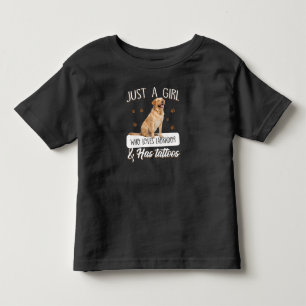 Camiseta Amante de Cachorro Apenas Uma Garota Que Ama Tat