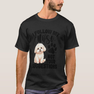 Camiseta Amante De Cachorro Dono De Cachorro Meu Nariz Aman