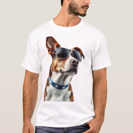 Camiseta Amante de Cachorro dos EUA - Cachorro Legal com Óc