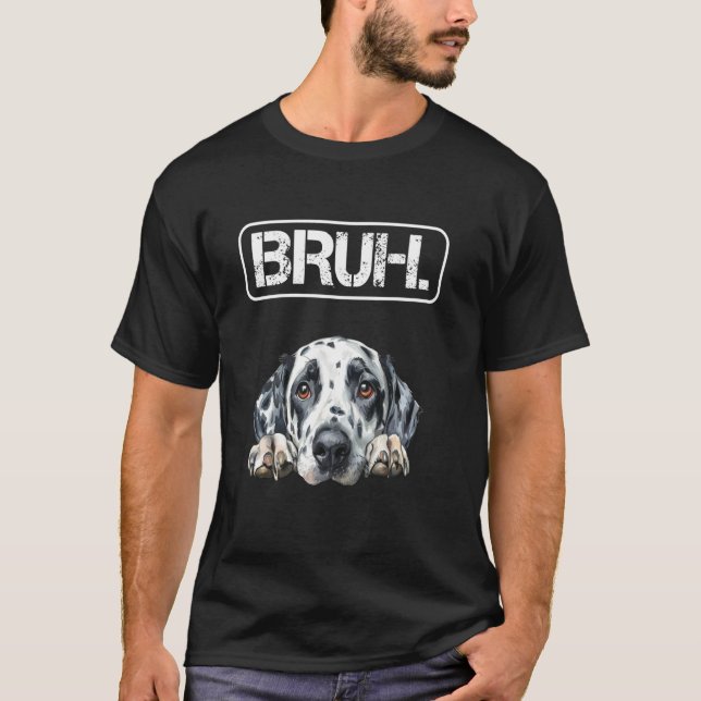 Camiseta Amante de Cachorro Engraçado Dálmata (Frente)