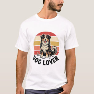 Camiseta Amante de Cachorro Gravura Vintage Desenho de Cach