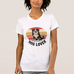 Camiseta Amante de Cachorro Gravura Vintage Desenho de Cach