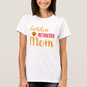 Camiseta Amante de Cachorro Mãe do Golden Retriever