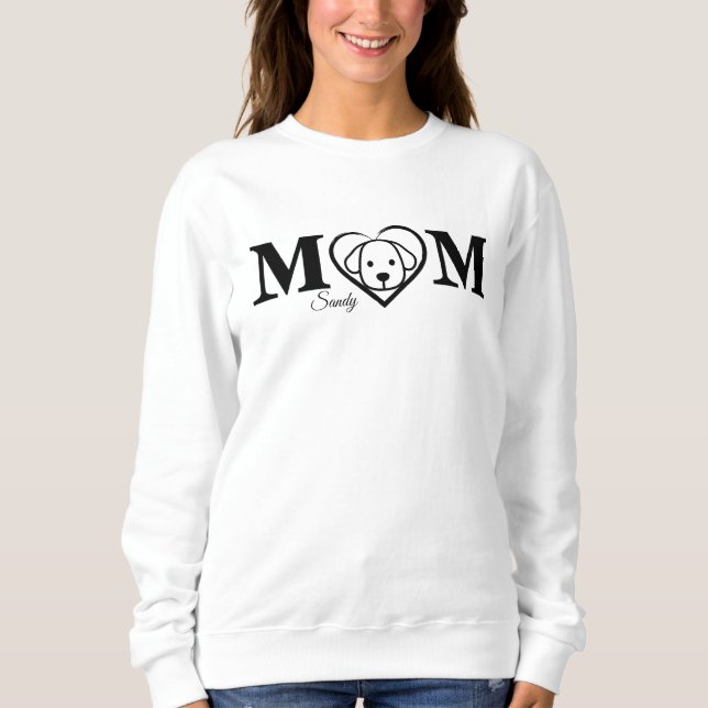 Camiseta Amante de cachorro, mãe personalizada (Frente)