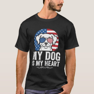 Camiseta Amante de Cachorro Meu Cachorro é Meu Coração
