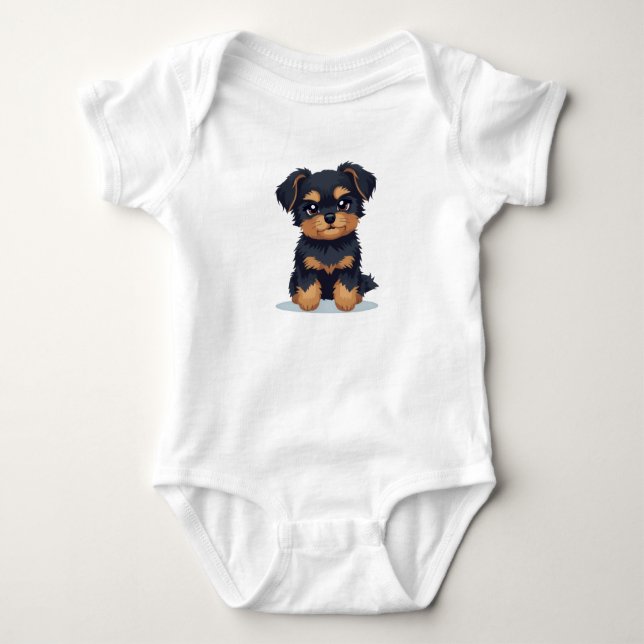 Camiseta Amante de Cachorro Pelo Longo Preto e Mar (Frente)