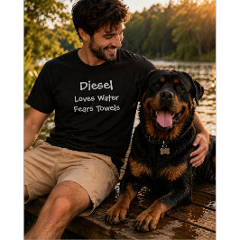 Camiseta Amante de Cachorro Personalizado | Ama Água Teme T
