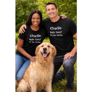Camiseta Amante de Cachorro Personalizado   Hora do Banho E