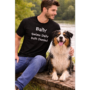 Camiseta Amante de Cachorro Personalizado   Nega Banho Diár