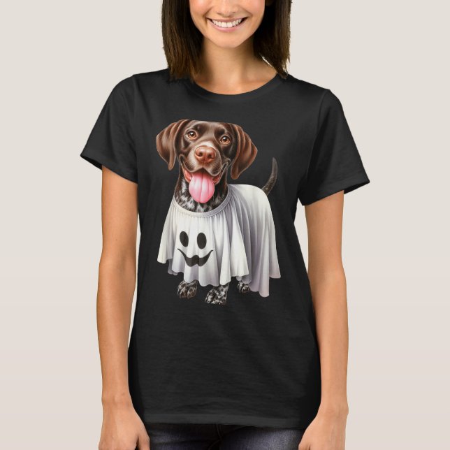 Camiseta Amante de cachorro Pointer Alemão de pelo curto fa (Frente)