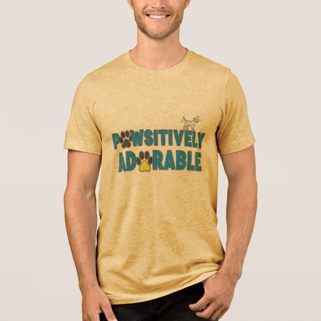 Camiseta Amante de Cachorro Positivamente Adorável  (Frente)