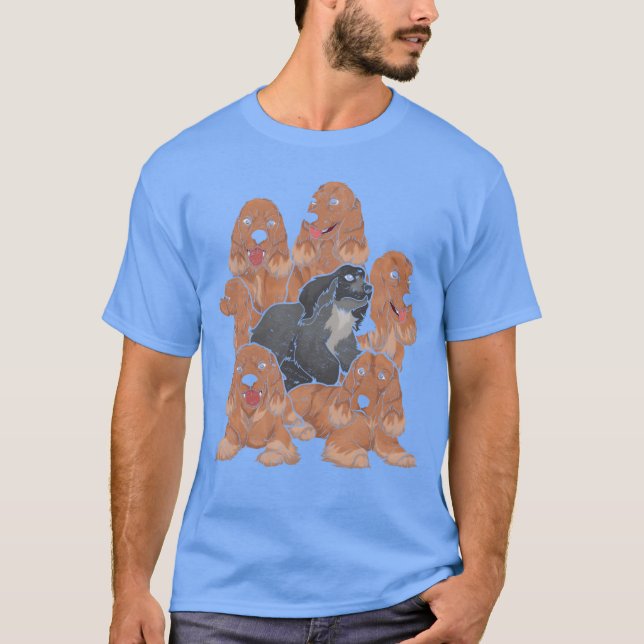Camiseta Amante de cachorro-presente-cão Cocker Spaniel ami (Frente)