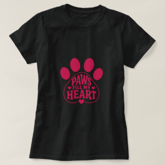 Camiseta Amante de Cachorro - Presente de Pegada d