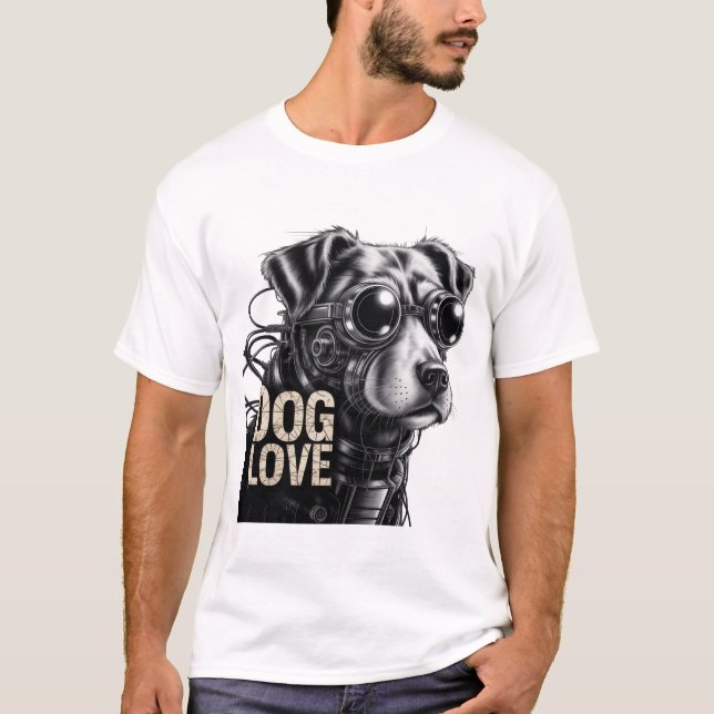 Camiseta amante de cães (Frente)