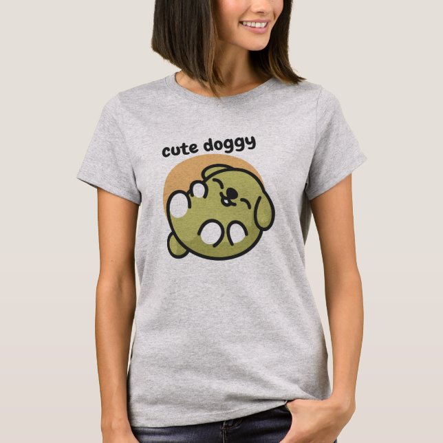 Camiseta Amante de Cães Cachorrinho Fofo (Frente)