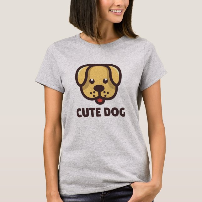 Camiseta Amante de Cães Cachorro Fofo (Frente)
