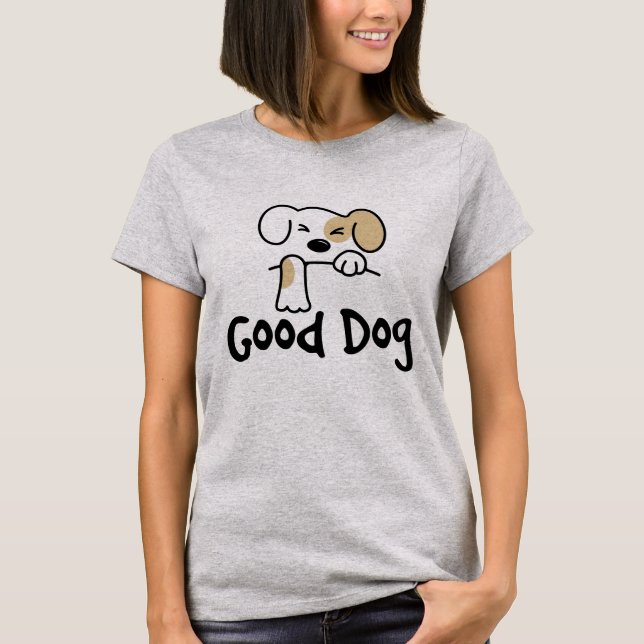 Camiseta Amante de Cães Deus Cachorro (Frente)
