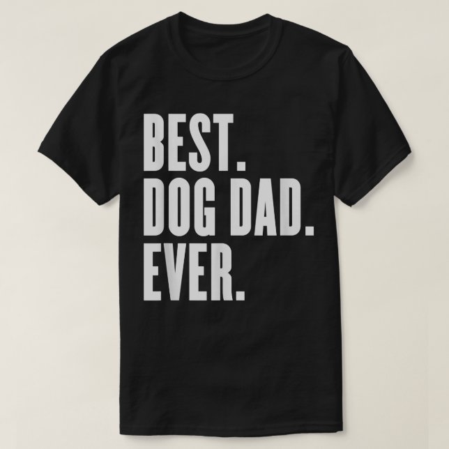 Camiseta Amante De Cães Engraçado Melhor Pai De Cachorro Nu (Frente do Design)
