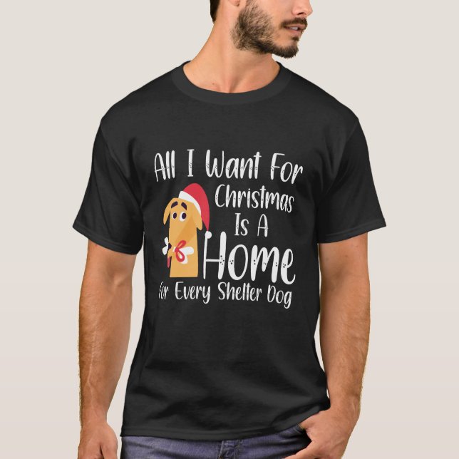 Camiseta amante de cães engraçados de natal  (Frente)