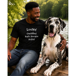 Camiseta Amante de Cães Personalizado | Artista de Fuga de