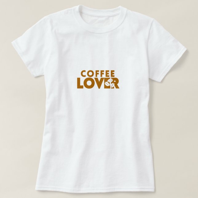 Camiseta Amante de café (Frente do Design)