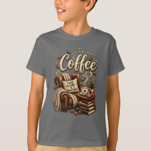 Camiseta Amante de Café – A Vida é Melhor Com Café